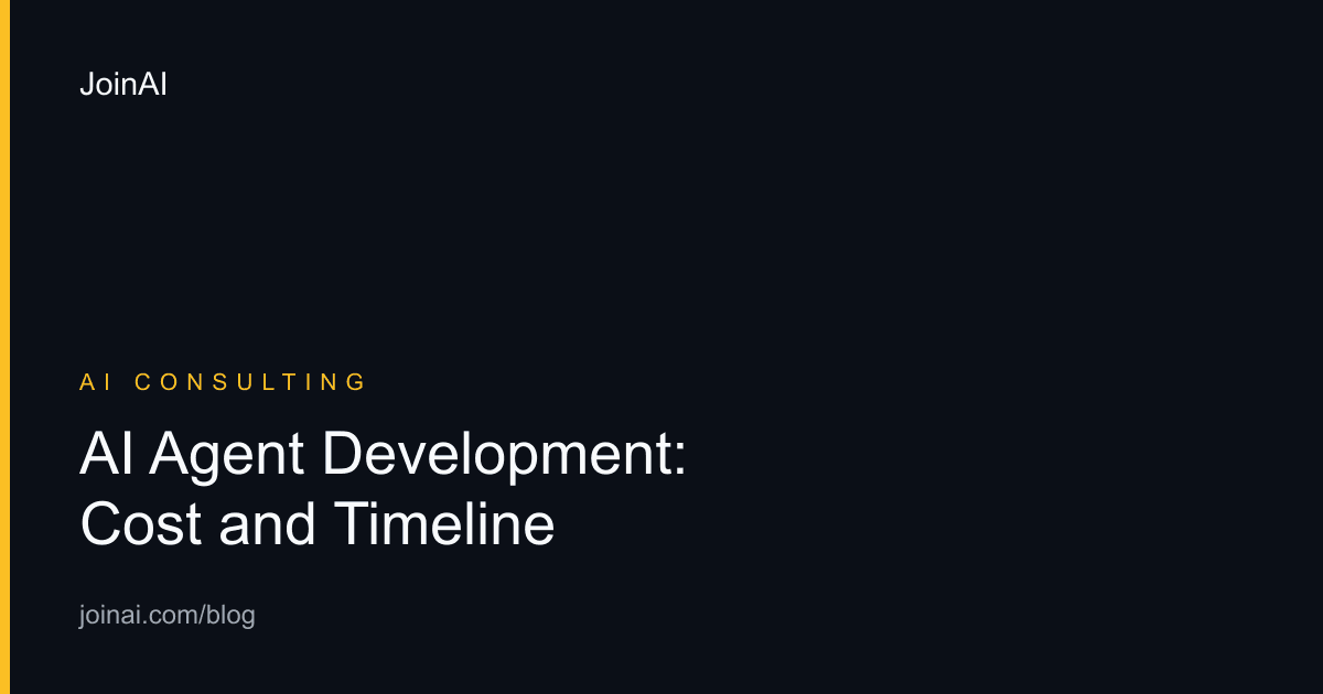AI agent development estimate split into discovery, data, tools, evaluation, security, and operations
