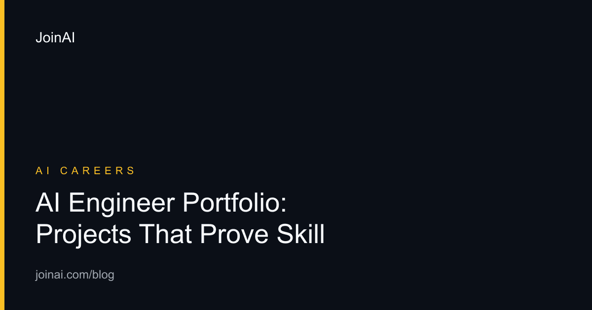 AI engineering portfolio rubric scoring a production project across six evidence categories