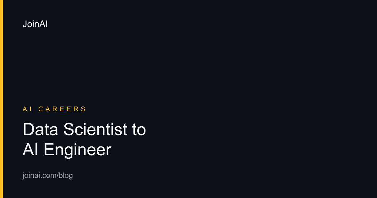 Transition roadmap from data science experiments to production AI engineering ownership