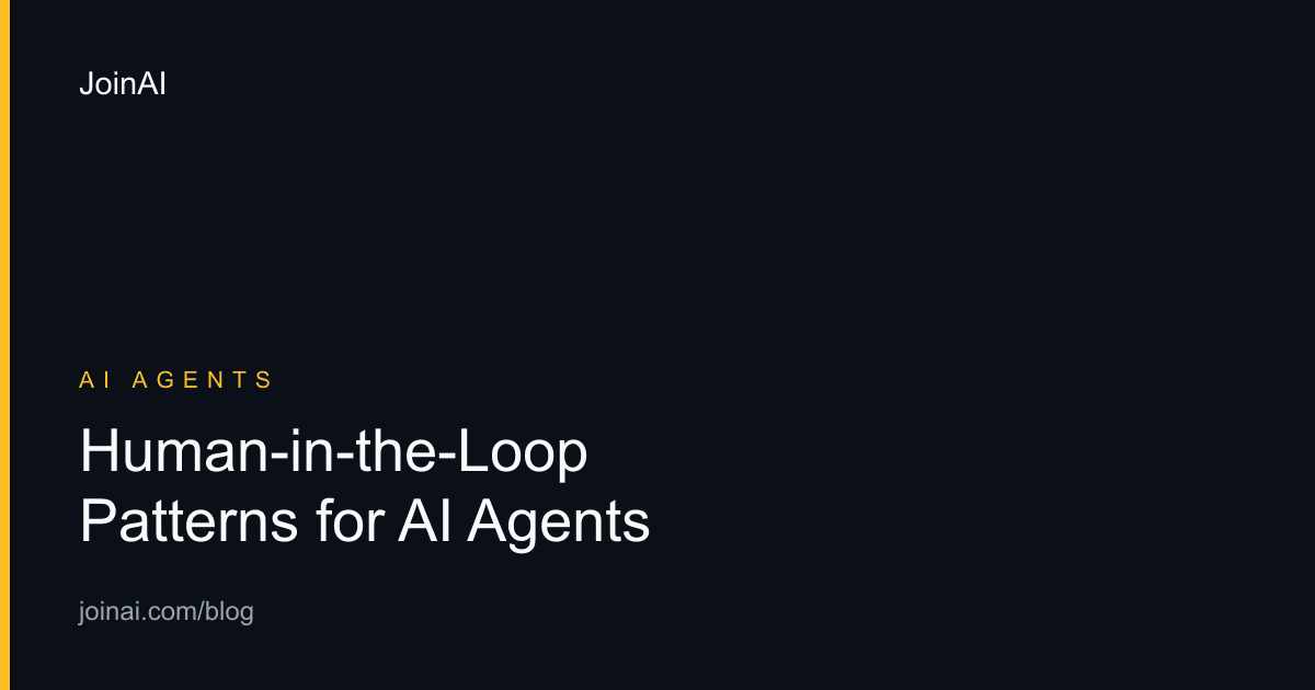 Human-in-the-Loop Patterns for AI Agents