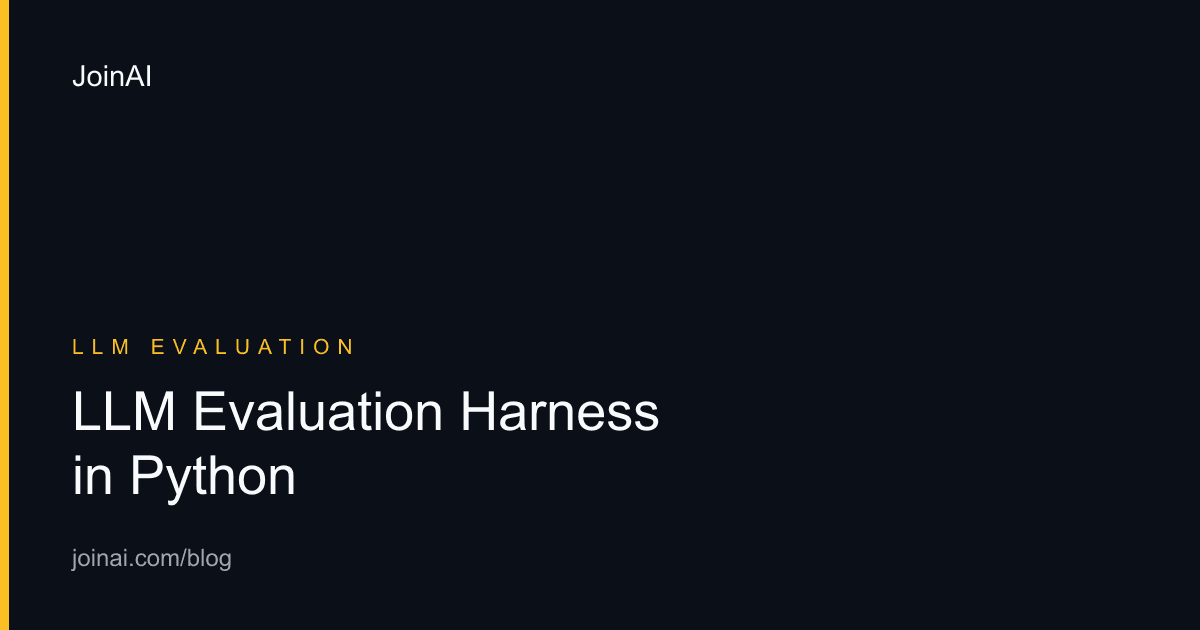 Python LLM evaluation harness connecting JSONL cases, candidate adapter, deterministic graders, reports, and CI