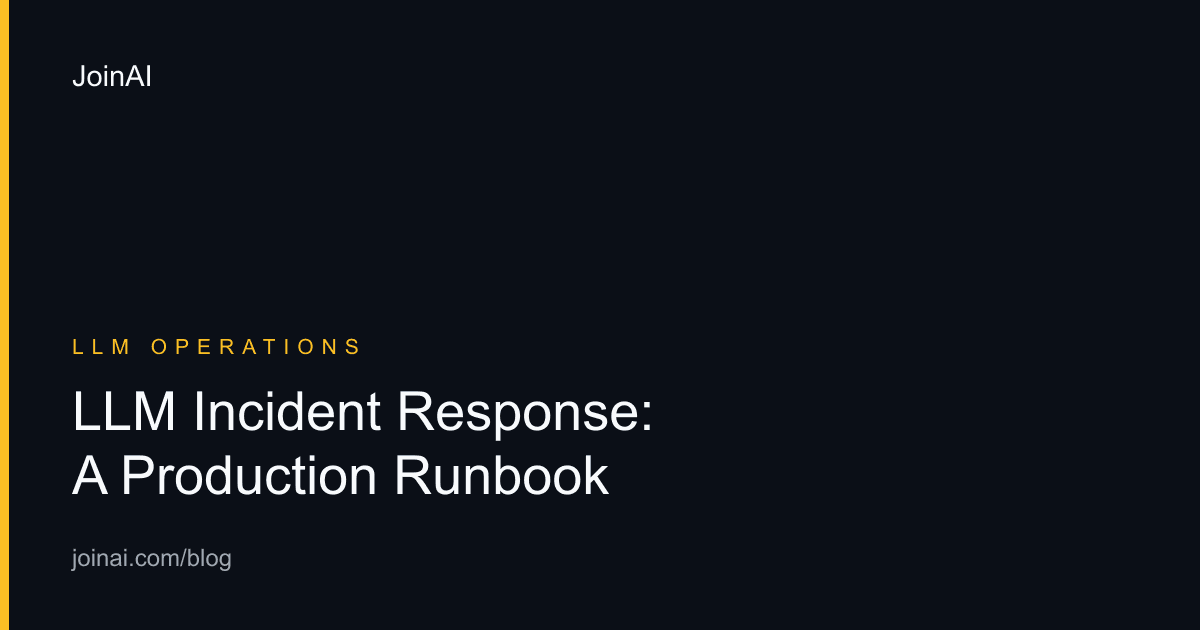 LLM incident response process from detection through recovery and learning