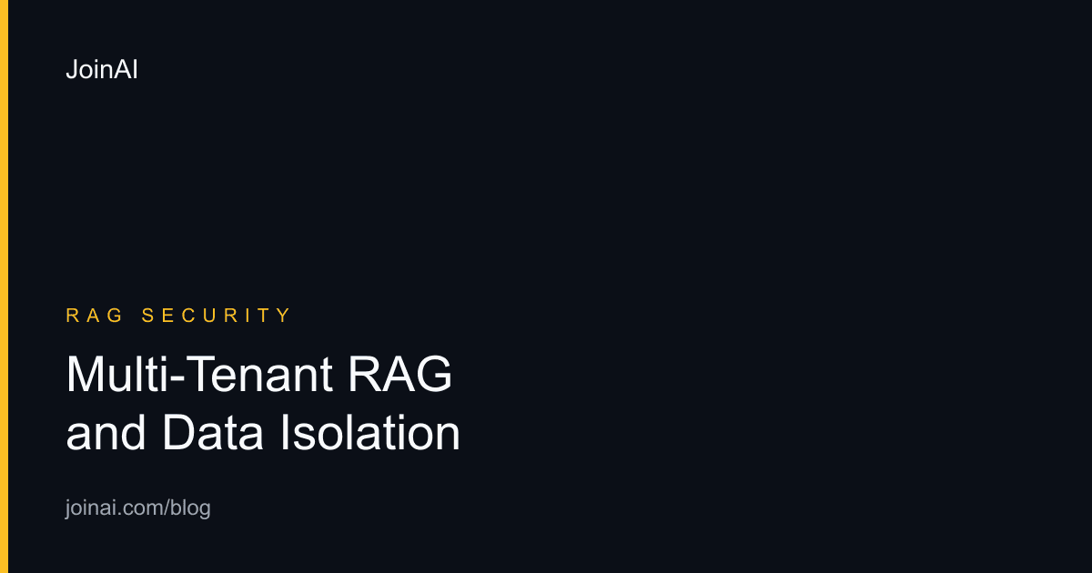 Multi-Tenant RAG and Data Isolation
